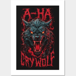 Cry Wolf -- Metal Style Design Posters and Art